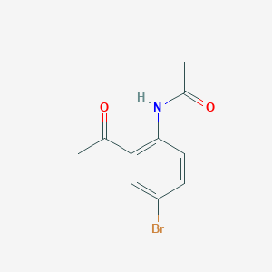 molecular formula C10H10BrNO2 B112428 N-(2-acetyl-4-bromophenyl)acetamide CAS No. 29124-64-9