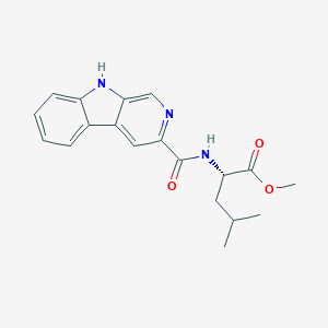 molecular formula C19H21N3O3 B011243 亮氨酰胺-β-咔啉-3-羧酸甲酯 CAS No. 110672-77-0