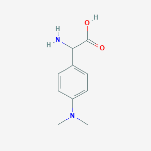 molecular formula C10H14N2O2 B112431 2-Amino-2-(4-dimethylaminophenyl)acetic acid CAS No. 29884-03-5