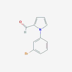 molecular formula C11H8BrNO B112432 1-(3-bromophenyl)-1H-pyrrole-2-carbaldehyde CAS No. 299164-02-6