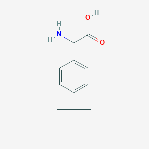 molecular formula C12H17NO2 B112433 氨基（4-叔丁基苯基）乙酸 CAS No. 299165-27-8
