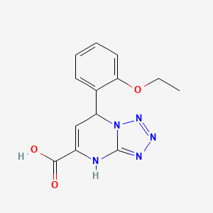 molecular formula C13H13N5O3 B11243747 7-(2-Ethoxyphenyl)-4,7-dihydrotetrazolo[1,5-a]pyrimidine-5-carboxylic acid 
