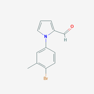 molecular formula C12H10BrNO B112438 1-(4-bromo-3-methylphenyl)-1H-pyrrole-2-carbaldehyde CAS No. 299440-52-1