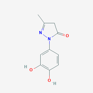 molecular formula C10H10N2O3 B011244 2-(3,4-dihydroxyphenyl)-5-methyl-4H-pyrazol-3-one CAS No. 107430-41-1