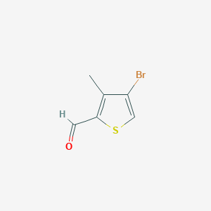 molecular formula C6H5BrOS B112441 4-Bromo-3-methylthiophene-2-carbaldehyde CAS No. 30153-47-0