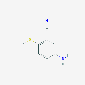 5-Amino-2-(methylsulfanyl)benzonitrile