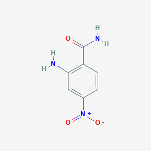 molecular formula C7H7N3O3 B112457 2-氨基-4-硝基苯甲酰胺 CAS No. 31930-18-4