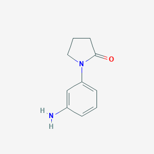 B112458 1-(3-Aminophenyl)pyrrolidin-2-one CAS No. 31992-43-5