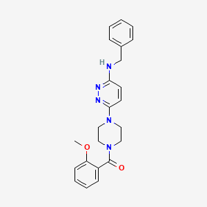 molecular formula C23H25N5O2 B11245880 N-benzyl-6-[4-(2-methoxybenzoyl)piperazin-1-yl]pyridazin-3-amine 