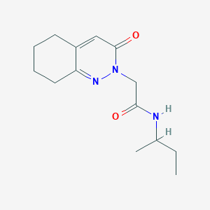 molecular formula C14H21N3O2 B11246809 N-(butan-2-yl)-2-(3-oxo-5,6,7,8-tetrahydrocinnolin-2(3H)-yl)acetamide 