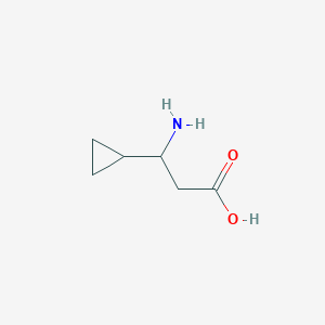 molecular formula C6H11NO2 B112476 3-Amino-3-cyclopropylpropanoic acid CAS No. 331633-72-8