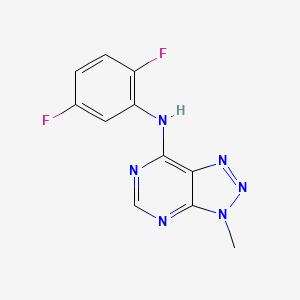 molecular formula C11H8F2N6 B11247746 N-(2,5-difluorophenyl)-3-methyl-3H-[1,2,3]triazolo[4,5-d]pyrimidin-7-amine 
