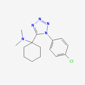 molecular formula C15H20ClN5 B11247968 1-[1-(4-chlorophenyl)-1H-tetrazol-5-yl]-N,N-dimethylcyclohexanamine 