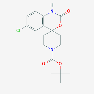molecular formula C17H21ClN2O4 B112484 1'-Boc-6-chlorospiro[4H-3,1-benzoxazine-4,4'-piperidin]-2(1H)-one CAS No. 332187-61-8