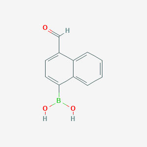 molecular formula C11H9BO3 B112485 (4-formylnaphthalen-1-yl)boronic Acid CAS No. 332398-52-4
