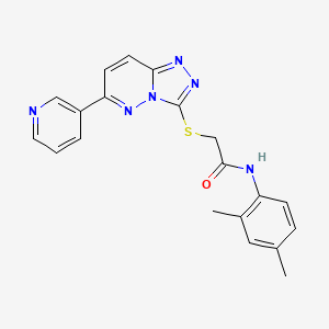 molecular formula C20H18N6OS B11248967 N-(2,4-Dimethylphenyl)-2-{[6-(pyridin-3-YL)-[1,2,4]triazolo[4,3-B]pyridazin-3-YL]sulfanyl}acetamide 