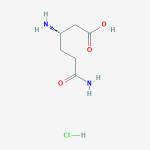 molecular formula C6H13ClN2O3 B112491 L-beta-Homoglutamine hydrochloride CAS No. 336182-05-9