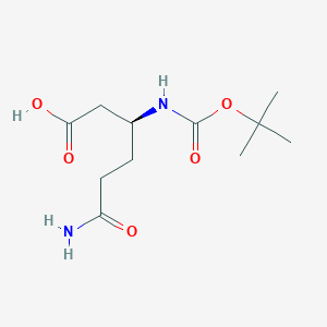 molecular formula C11H20N2O5 B112492 Boc-L-beta-Homoglutamine CAS No. 336182-06-0