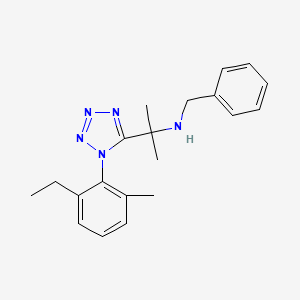 molecular formula C20H25N5 B11250040 N-benzyl-2-[1-(2-ethyl-6-methylphenyl)-1H-tetrazol-5-yl]propan-2-amine 