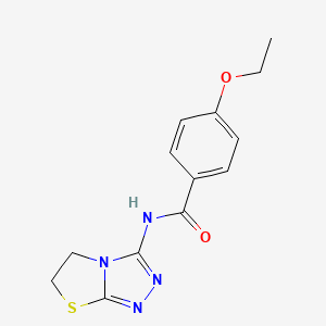 molecular formula C13H14N4O2S B11250392 N-(5,6-dihydrothiazolo[2,3-c][1,2,4]triazol-3-yl)-4-ethoxybenzamide 