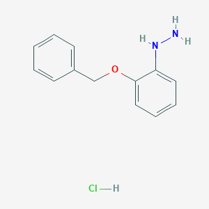 molecular formula C13H15ClN2O B112504 (2-Benzyloxy-phenyl)-hydrazine hydrochloride CAS No. 34288-06-7