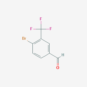molecular formula C8H4BrF3O B112505 4-Bromo-3-(trifluoromethyl)benzaldehyde CAS No. 34328-47-7