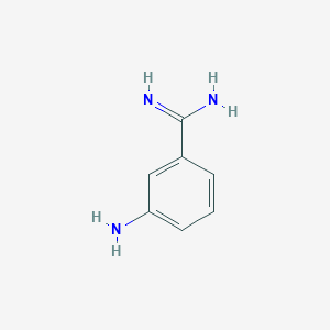 molecular formula C7H9N3 B112512 3-Aminobenzenecarboximidamide CAS No. 3459-66-3