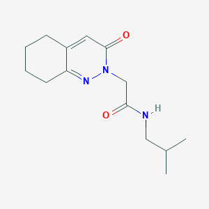 molecular formula C14H21N3O2 B11251632 N-(2-methylpropyl)-2-(3-oxo-5,6,7,8-tetrahydrocinnolin-2(3H)-yl)acetamide 