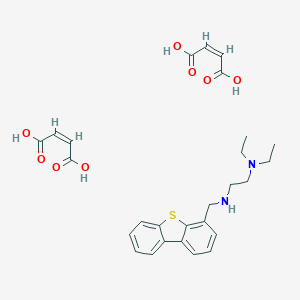 molecular formula C27H32N2O8S B011252 N'-(4-Dibenzothienylmethyl)-N,N-diethylethylenediamine maleate (1:2) CAS No. 19950-80-2