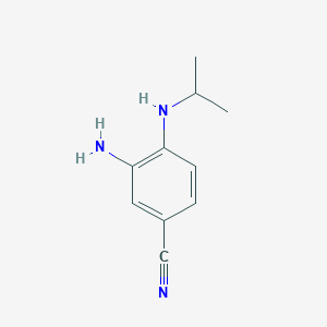 molecular formula C10H13N3 B112524 3-Amino-4-(isopropylamino)benzonitrile CAS No. 355022-20-7