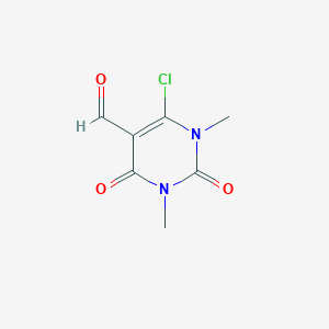 molecular formula C7H7ClN2O3 B112526 6-Chloro-5-formyl-1,3-dimethyluracil CAS No. 35824-85-2