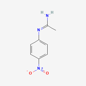 molecular formula C8H9N3O2 B11253193 N'-(4-nitrophenyl)ethanimidamide CAS No. 112777-78-3