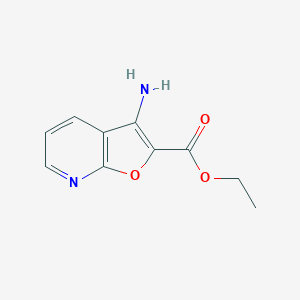 molecular formula C10H10N2O3 B112540 Ethyl 3-Aminofuro[2,3-b]pyridine-2-carboxylate CAS No. 371945-06-1