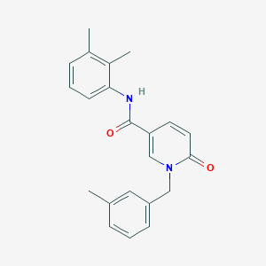 molecular formula C22H22N2O2 B11254190 N-(2,3-dimethylphenyl)-1-(3-methylbenzyl)-6-oxo-1,6-dihydropyridine-3-carboxamide 