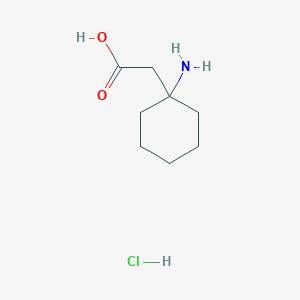 molecular formula C8H16ClNO2 B112546 2-(1-Aminocyclohexyl)acetic acid hydrochloride CAS No. 37631-99-5