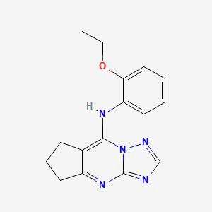 molecular formula C16H17N5O B11254744 N-(2-ethoxyphenyl)-6,7-dihydro-5H-cyclopenta[d][1,2,4]triazolo[1,5-a]pyrimidin-8-amine CAS No. 626216-34-0