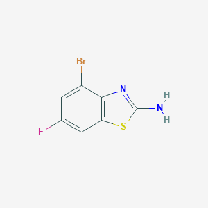 molecular formula C7H4BrFN2S B112557 2-Amino-4-bromo-6-fluorobenzothiazole CAS No. 383131-15-5