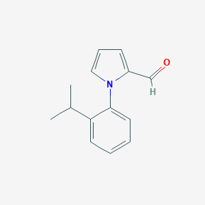 molecular formula C14H15NO B112559 1-(2-isopropylphenyl)-1H-pyrrole-2-carbaldehyde CAS No. 383136-02-5