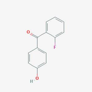 molecular formula C13H9FO2 B011256 2-Fluoro-4'-hydroxybenzophenone CAS No. 101969-75-9