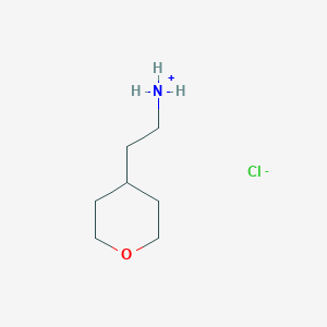 molecular formula C7H16ClNO B112573 2-(Tetrahydro-2H-pyran-4-yl)ethanamine hydrochloride CAS No. 389621-77-6