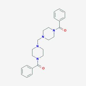 molecular formula C23H28N4O2 B112579 1-Benzoyl-4-[(4-benzoylpiperazin-1-yl)methyl]piperazine CAS No. 39585-46-1