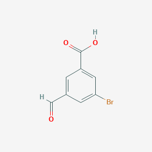 molecular formula C8H5BrO3 B112580 3-Bromo-5-formylbenzoic acid CAS No. 398119-27-2