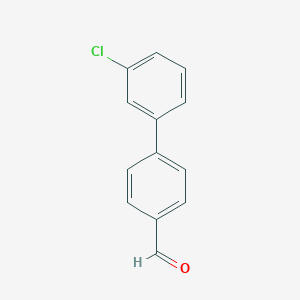 molecular formula C13H9ClO B112586 3'-Chlorobiphenyl-4-carbaldehyde CAS No. 400744-49-2