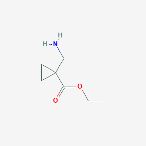 molecular formula C7H13NO2 B112591 Ethyl 1-(aminomethyl)cyclopropanecarboxylate CAS No. 400840-94-0