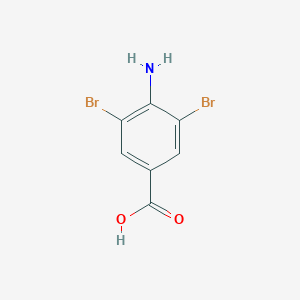 molecular formula C7H5Br2NO2 B112602 4-Amino-3,5-dibromobenzoic acid CAS No. 4123-72-2