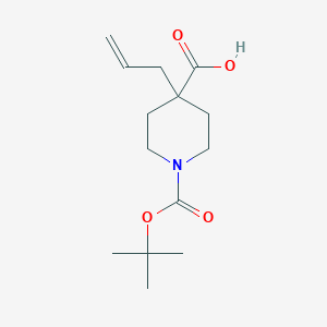 molecular formula C14H23NO4 B112619 1-Boc-4-allyl-4-piperidinecarboxylic Acid CAS No. 426842-70-8