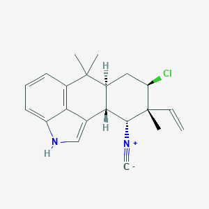 molecular formula C21H23ClN2 B011263 hapalindole G CAS No. 102045-13-6