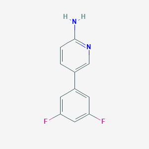 molecular formula C11H8F2N2 B112638 2-Amino-5-(3,5-difluorophenyl)pyridine CAS No. 438585-72-9
