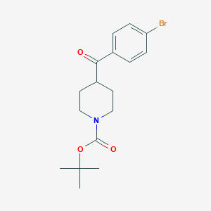 molecular formula C17H22BrNO3 B112639 1-Boc-4-(4-Bromobenzoyl)piperidine CAS No. 439811-37-7
