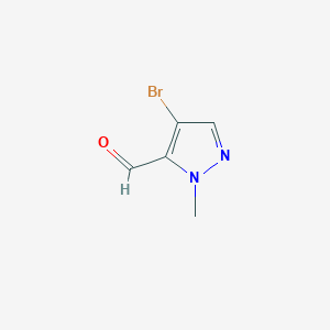 molecular formula C5H5BrN2O B112656 4-bromo-1-methyl-1H-pyrazole-5-carbaldehyde CAS No. 473528-88-0